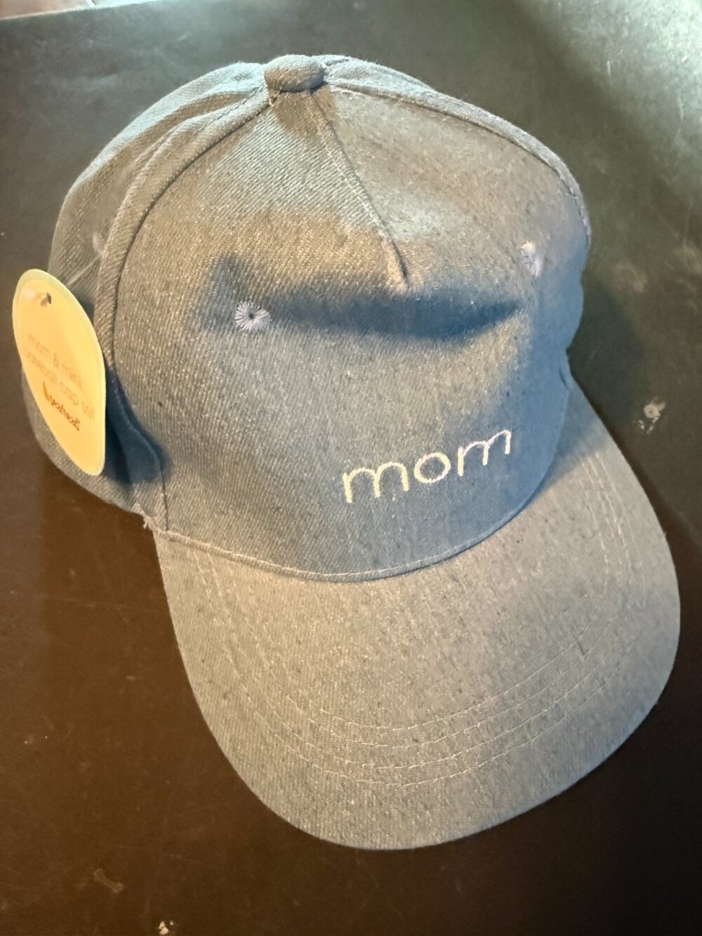 NEW Women's hat Ladies "mom" Ball Cap Blue Denim (004)